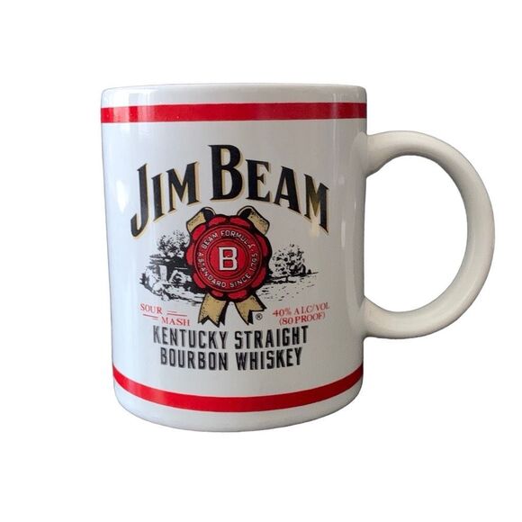 Vintage Jim Beam Kentucky Straight Bourbon Whiskey Coffee Cup Mug 2000 Stylish - Picture 5 of 11